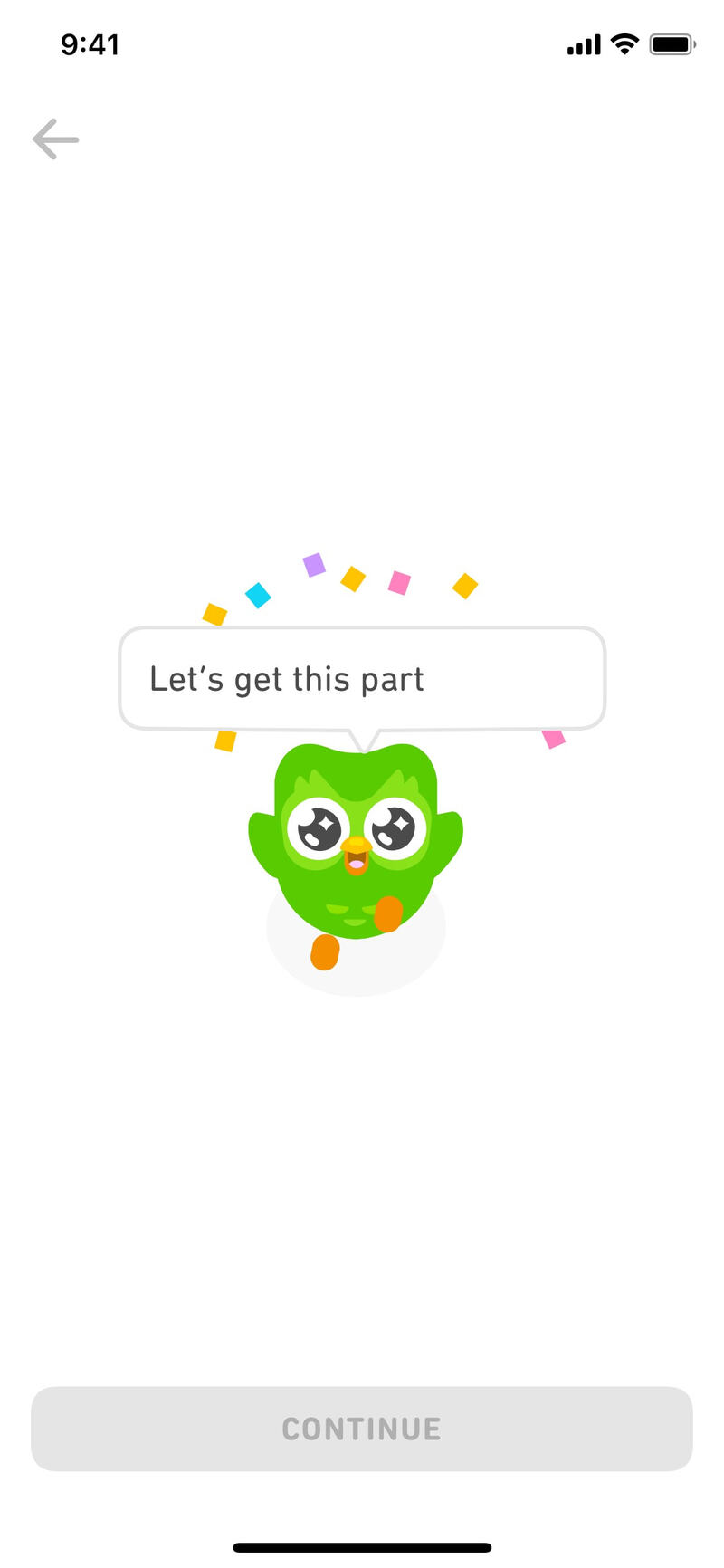 Starry-eyed Duo with confetti — Let's get this part